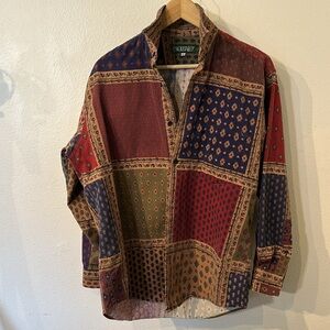 90’s VTG SOULEIADO || “ L'Italienne” Patchwork boxy fit France 100% cotton